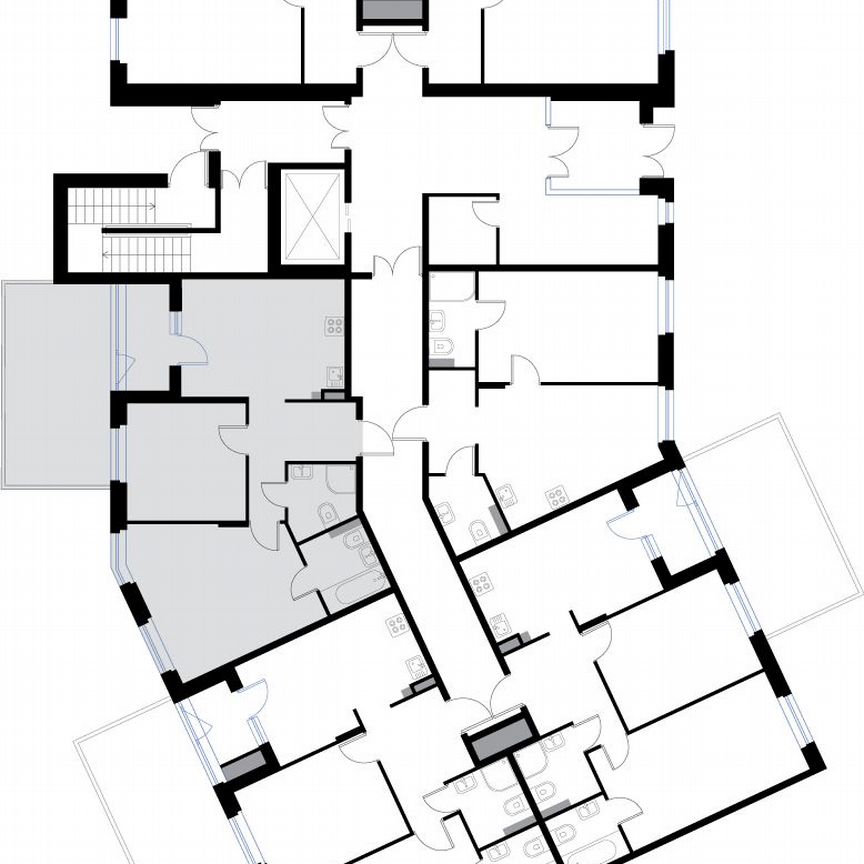 2-к. квартира, 62,8 м², 1/3 эт.