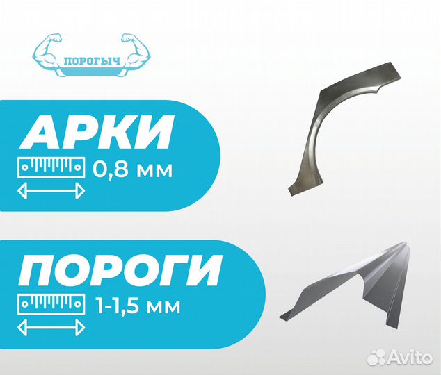 Пороги и арки Chevrolet Lanos Альметьевск