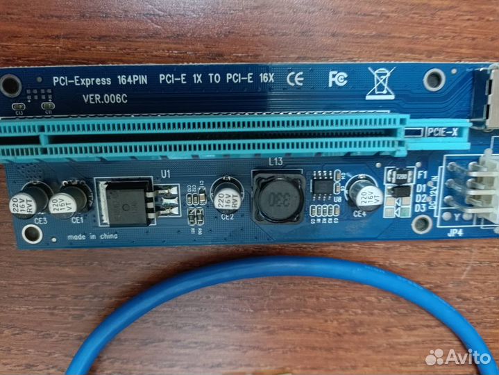 Райзер USB Riser PCI-E1X pce 164P-N03