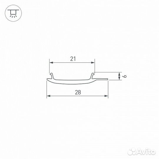 Рассеиватель Arlight stretch 040819