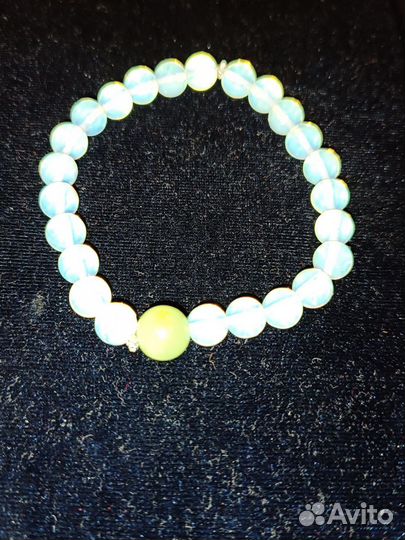 Браслет лунный камень и авантюрин
