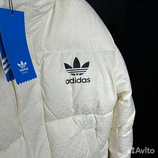 Куртка зимняя Adidas Monogram белая