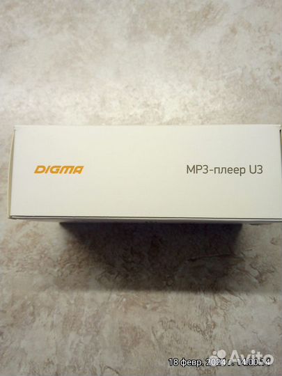 MP3-плеер Digma U3+16 Гб карта памяти
