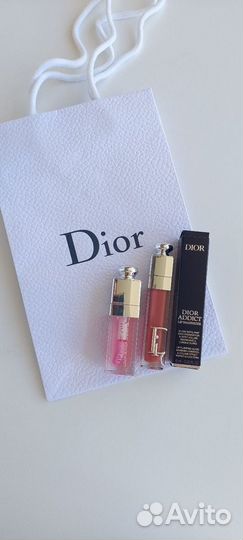 Блеск для губ+ масло Dior, новое, оригинал