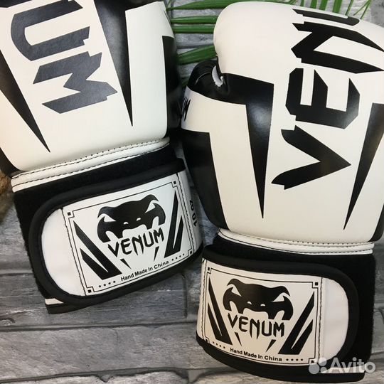 Боксерские перчатки Venum Elite Белый
