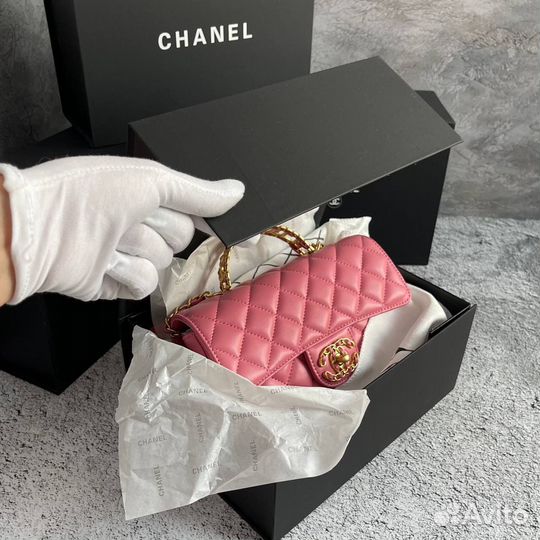 Сумка chanel натуральная кожа