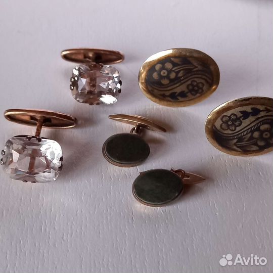 Запонки серебро СССР