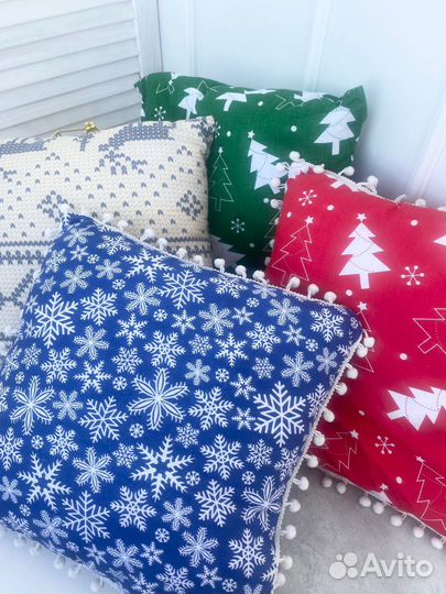 Новогодняя Декоративная подушка
