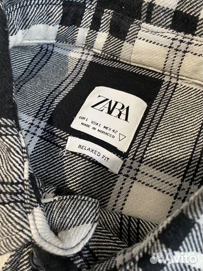 Рубашка в клетку Zara мужская