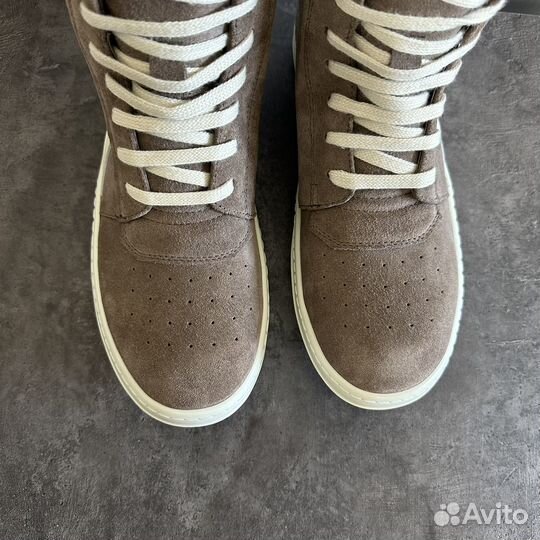 Rick Owens Geobasket Suede Dust