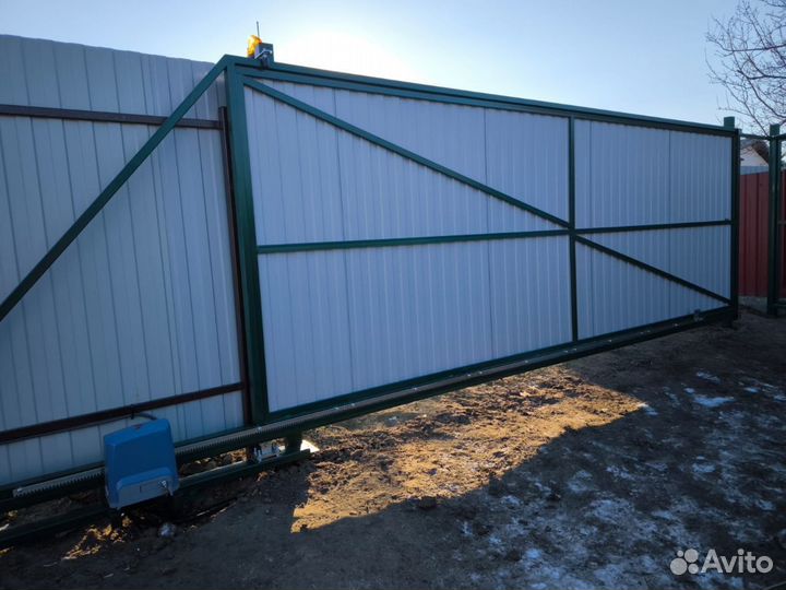 Откатные ворота и заборы