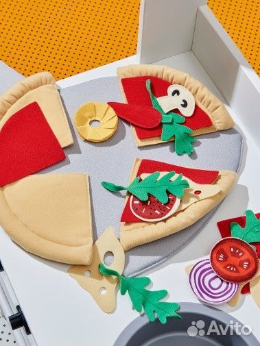 IKEA Duktig набор игрушечный пицца 24 предм