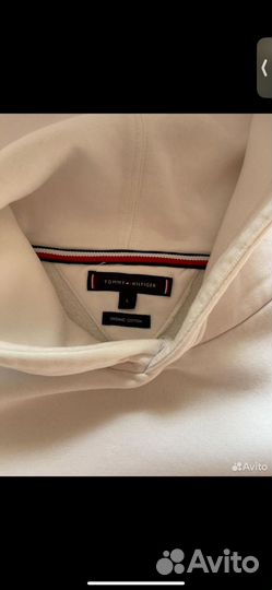 Белое худи Tommy Hilfiger