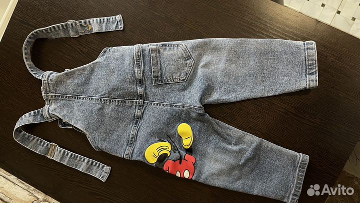 Джинсовый комбинезон на девочку 74