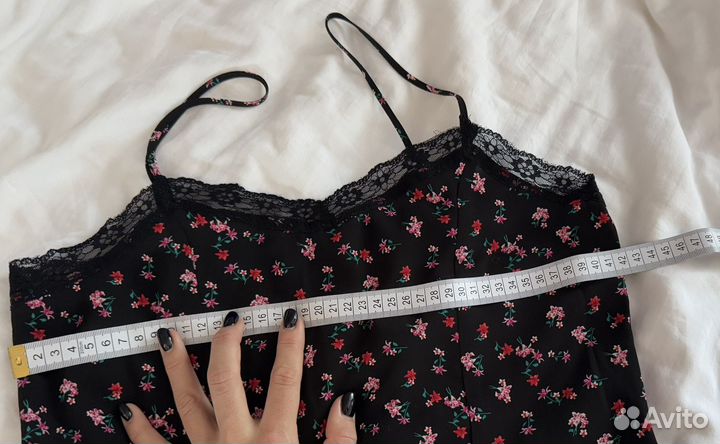 Летнее платье на тонких бретельках hm (S)