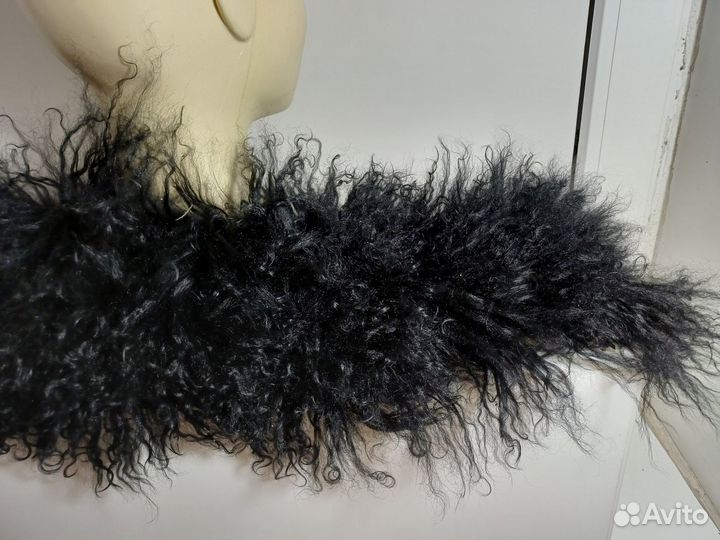 Воротник опушка шерсть ламы