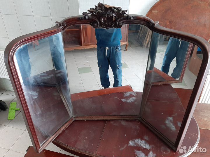 Зеркало тройное старинное