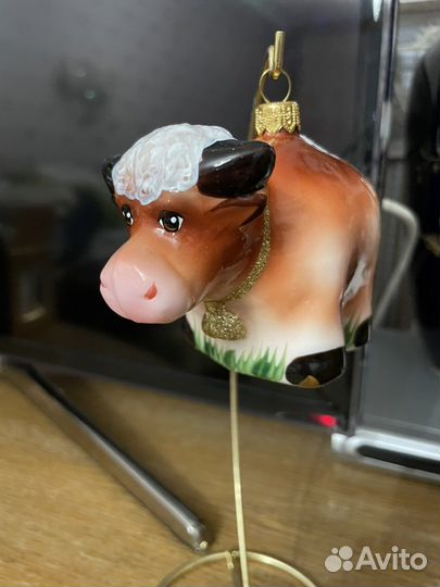 Елочная игрушка бычок Гаврюша Ариель