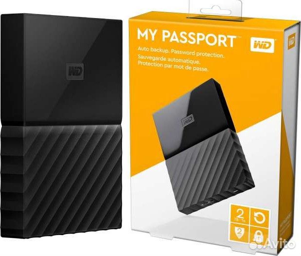 Внешний жесткий диск WD My Passport 1TB Black