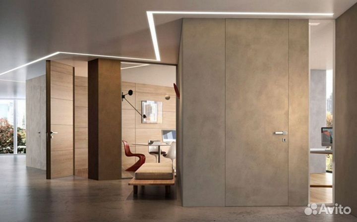 Двери скрытые межкомнатные под отделку