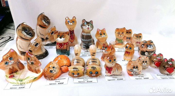 Фигурки из селенита, сувениры