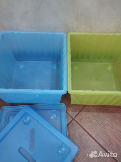 Ящик для игрушек Икея, пластик, на колесиках