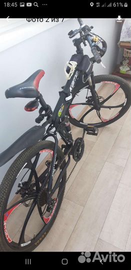 Складной двухподвесный горный велосипед