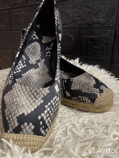 Эспадрильи на танкетке женские 39 размер