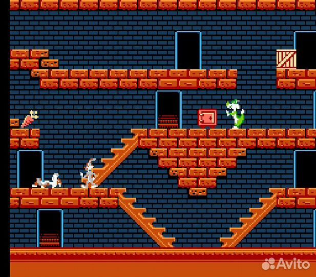 Bugs Bunny: Crazy Castle 8-bit, английская версия