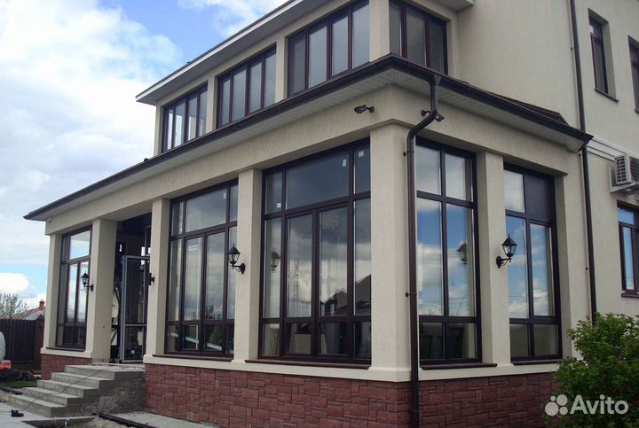 Остекление терассы с отделкой