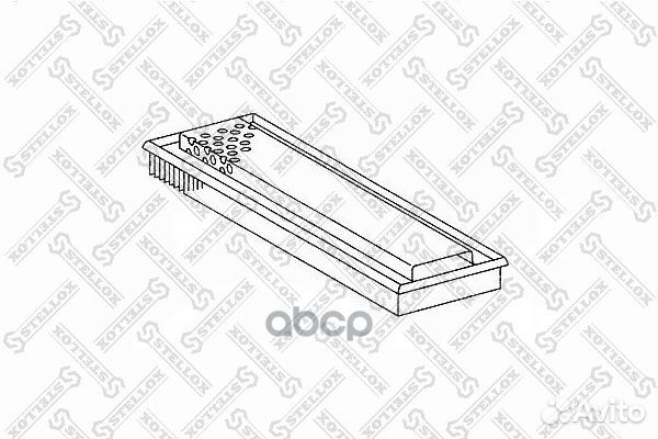 Фильтр воздушный прямоугольный 598-170/50 MB 09