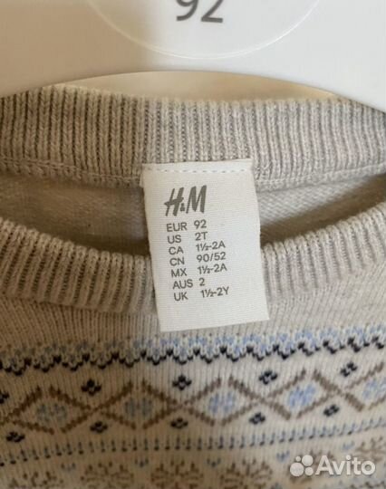 Новый свитер H&M 92