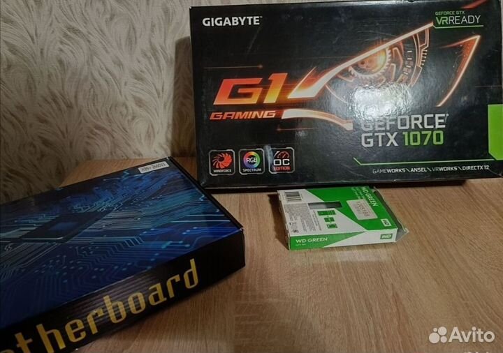 Новый игровой пк 8ядер 16п gtx 1070