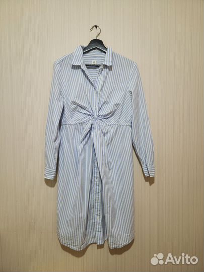 Платье рубашка Gap и книга Ошо