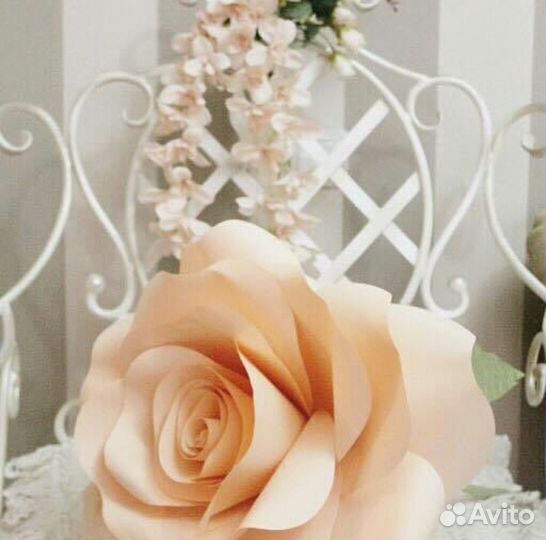 Цветок розы из пены украшение интерьера, праздника