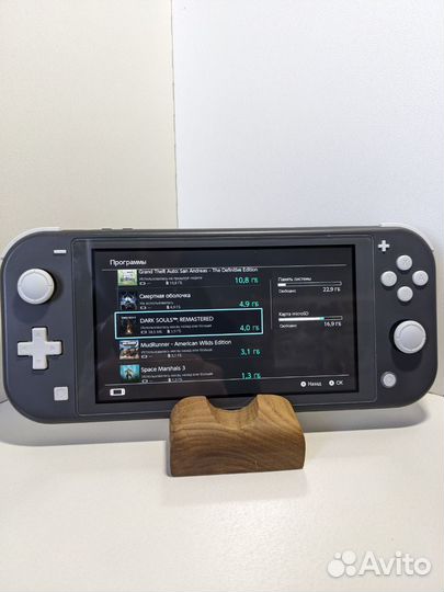 Nintendo switch lite прошитая 96гб