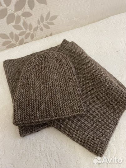 Комплект шапка и снуд женский