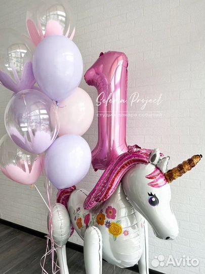 Шары на день рождения 1 годик / воздушные шары