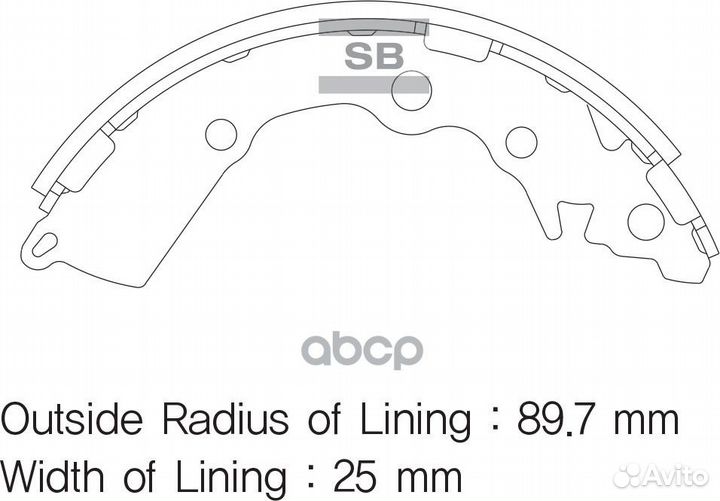 Колодки тормозные барабанные SA156 Sangsin brake