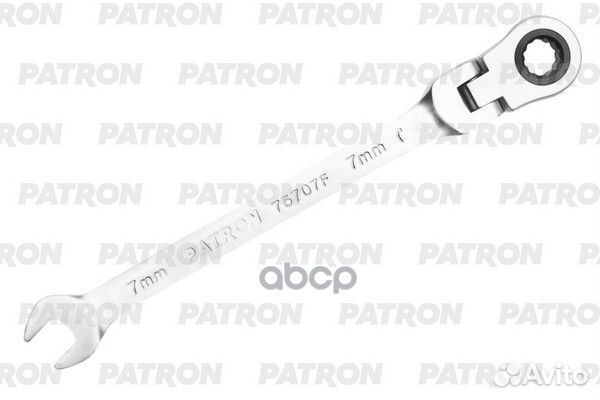 Patron Ключ комбинированный трещоточный с шарни