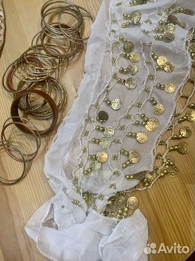 Пояс и браслеты для восточных танцев