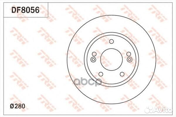 Диск тормозной hyundai I30 1,4/1,6/crdi 11- DF8