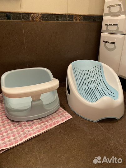 Горки для купания, стульчик, подушка