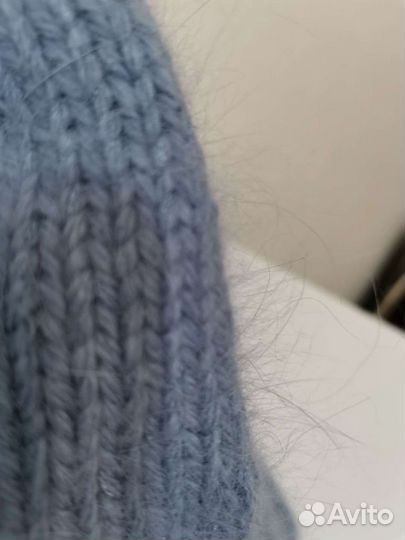 Шапка и снуд из ангоры, теплый комплект, ручная ра