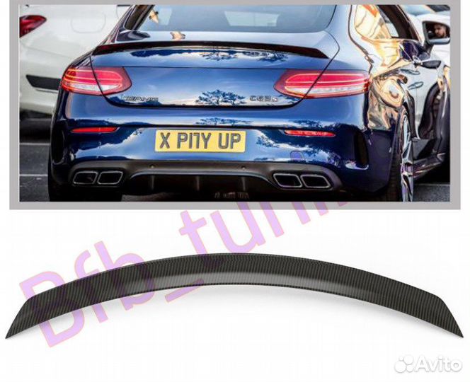 Спойлер Mercedes W205 coupe carbon