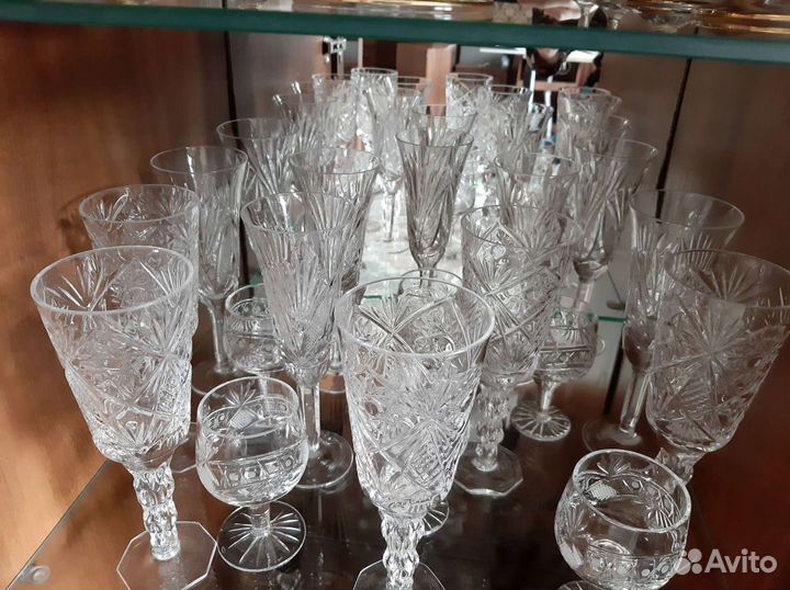 Хрустальные фужеры бокалы