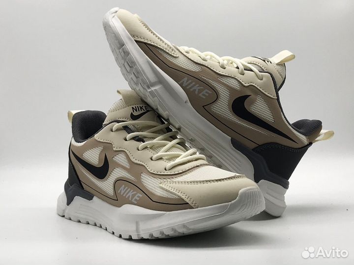 Nike Муж. кроссовки 41-45, беж. цв