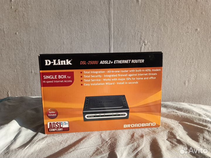 Модем D-link DSL-2500U/BRU/D adsl2 ethernet router