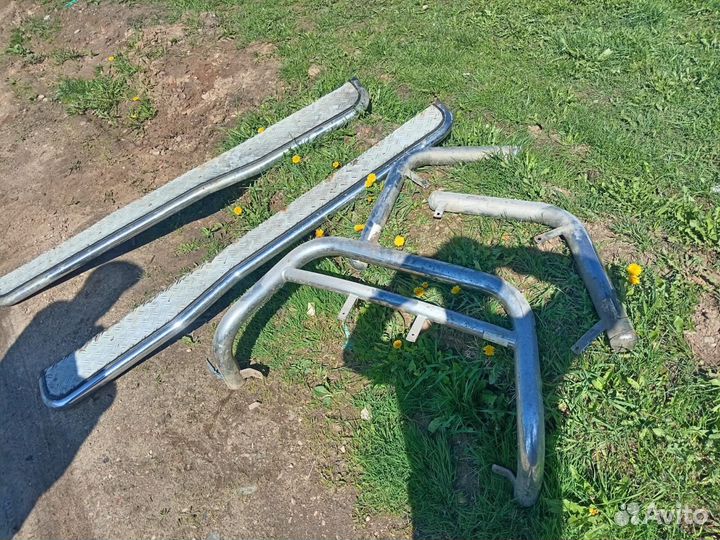 Кенгурятник подножки на киа сорента 1