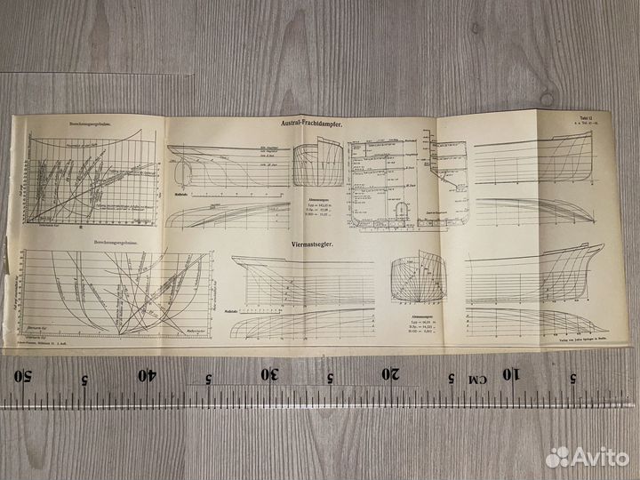 Корабли, судостроение - старинные чертежи